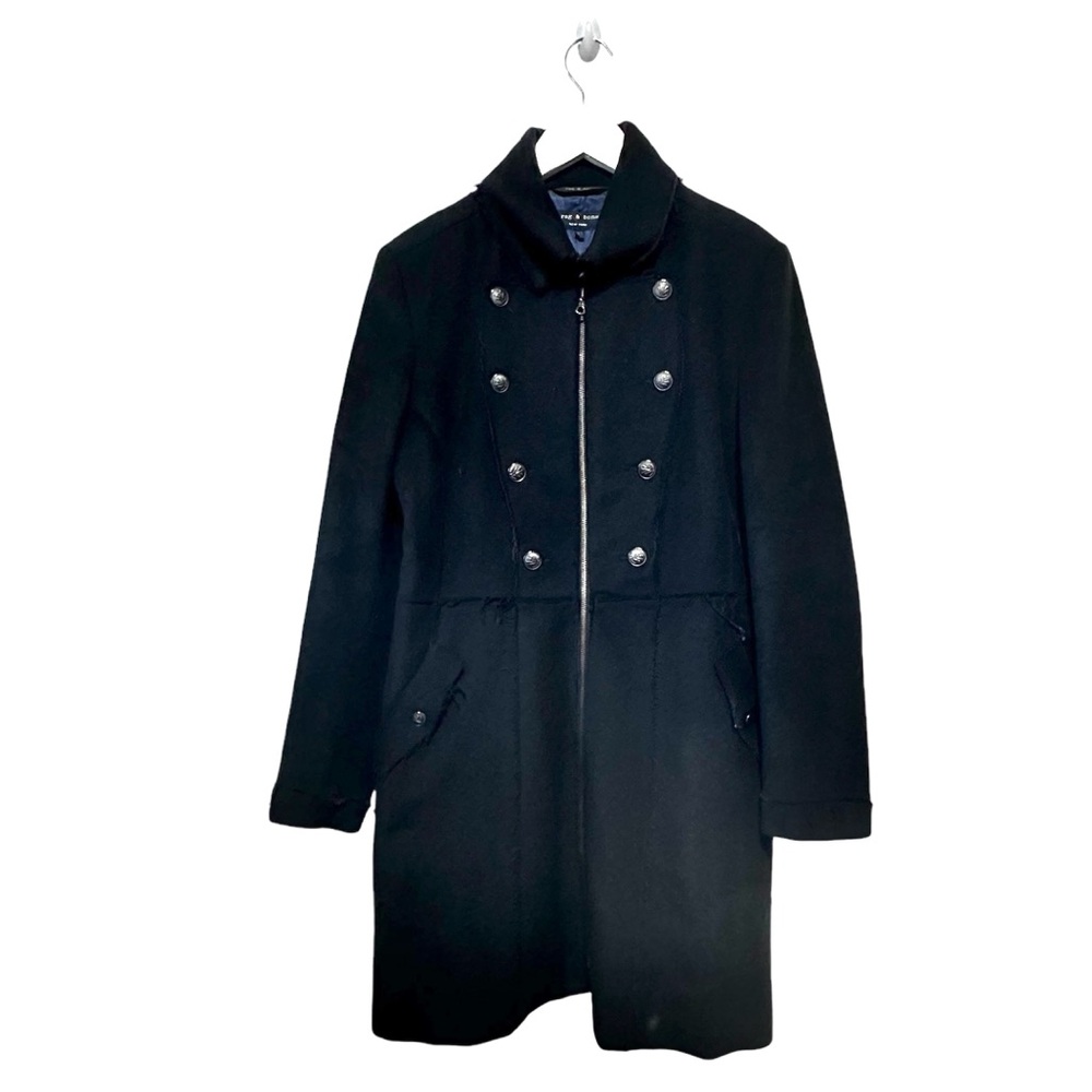 Rag & Bone Women’s Military Style Coat Black Size 10